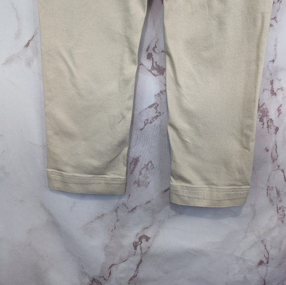 Everlane Pants 4 The Slim Leg Crop Sandstone Beige High Rise Stretch Anke - Picture 10 of 13